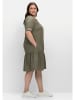 sheego Midikleid in khaki