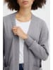 Oxmo Cardigan OXRitiana 21800098-ME  Langer Feinstrick-Cardigan in Grau