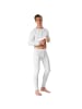 tectake Einfarbige Leggings für Männer, weiß