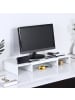 relaxdays Monitorständer in Weiß
