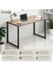 tectake Schreibtisch Flint Höhe 76,5 cm, Industrial Holz hell, Eiche Sonoma