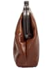 SPIKES & SPARROW Abendtasche echt Leder in cognac