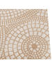 Beliani Geflochtener Teppich ARIBA in Beige/Weiß - (W) 80 x (H) 0.7 x (L) 150 cm