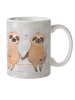 Mr. & Mrs. Panda Mehrwegbecher Faultier Pärchen ohne Spruch in Grau Pastell
