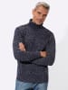 Sieh an! Rollkragen-Pullover in marine-meliert