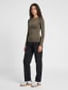 Hummel T-Shirt Hmlflow Multisport Damen in MAJOR BROWN