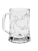 Mr. & Mrs. Panda Gravur Bierkrug Einhorn Pupsen ohne Spruch in Transparent