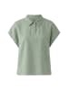 Oui Leinen Patch Bluse in seagrass
