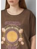 QS T-Shirt  in  89D1_dunkelbraun