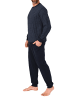 NORMANN Langarm Schlafanzug Pyjama Bündchen print 125 101 90 511 in marine
