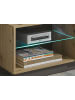 Furn.Design TV-Lowboard Eiche Artisan, Graphit grau 138 cm, TV- Unterteil mit Push-to-open