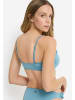 LASCANA Bandeau-Bikini-Top in grau-blau
