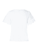 More & More verspieltes Kurzarmshirt, Spitzenärmel in white