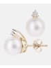 Diamant L'éternel Ohrringe aus 375 Gelbgold mit 0.01 Karat Diamant mit Perle