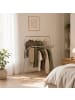 relaxdays Handtuchständer in Silber - (B)78,5 x (H)106,5 x (T)34,5 cm