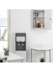 relaxdays Medizinschrank in Weiß/ Grau - (B)21,5 x (H)32 x (T)8 cm