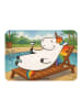 Mr. & Mrs. Panda Magnet Einhorn Blümchentail Design ohne Spruch in Weiß