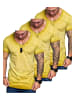 Amaci&Sons T-Shirts 3er-Pack 3. SAN FRANCISCO in (3x Gelb)