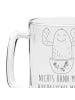 Mr. & Mrs. Panda Gravur Bierkrug Kaktus Happy mit Spruch in Transparent