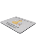 Mr. & Mrs. Panda Mousepad Sekretärin Leidenschaft mit Spruch in Grau Pastell