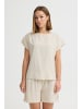 Oxmo Rundhalsshirt OXArnora in Beige