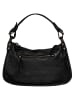 Samantha Look Handtasche echt Leder in schwarz