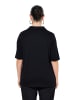 Ulla Popken Poloshirt in schwarz