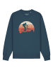 wat? Apparel Sweatshirt Mountainbike Silhouette in Petrol