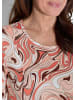 GOLDNER Shirt in pfirsich / orange / braun / gemustert