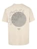 F4NT4STIC Heavy Oversize T-Shirt Geometric Grau in sand