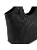 FREDs BRUDER Calm Weave Shopper Tasche Leder 45 cm in black