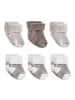 LaLoona Erstlingssocken 6er Pack Baby Söckchen mit in beige