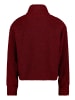 BETTY & CO Sweatshirt-Jacke mit Reißverschluss in Fall Burgundy