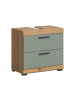 xonox.home Waschbeckenunterschrank in Artisan Eiche/Salbei - (B) 60 x (H) 56 x (T) 37