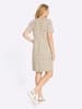 Sieh an! Jerseykleid in beige-ecru-bedruckt