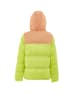 hoona Damen Wattierte Steppjacke in Saure Limette Aprikose