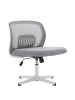 ABRIHOME Bürostuhl 360° drehbar und höhenverstellbar Mesh, Grau