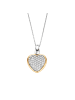 Ti Sento Milano Anhänger The Sparkling Heart Pendant in bicolor