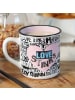 Geda Labels Tasse Harley Quinn Emaille-Optik in Weiß - 400ml