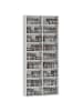 HOMCOM CD-Regal in Weiß 78,5L x 24B x 175H cm