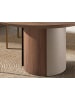 Angel Cerdá Esstisch 1163 in Sand/Walnuss – Ø140 x (H)76 cm