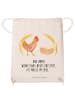 Mr. & Mrs. Panda Beutel Huhn Stolz mit Spruch in Creme
