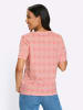Sieh an! Kurzarmshirt in flamingo-ecru-bedruckt