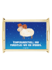 Mr. & Mrs. Panda Holz Servierbrett Sternzeichen Widder mit Spruch in Sternenhimmel Blau