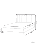 Beliani Doppelbett MIRIBEL in Beige/Gold - (W) 167 x (H) 112 x (L) 218 cm
