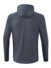 erima Liga Star Trainingsjacke mit Kapuze in slate grey/schwarz