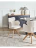 Beliani Esszimmerstuhl MARCY in Beige/Braun - (W) 60 x (H) 85 x (L) 66 cm