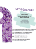 styleBREAKER Schal mit Batik Muster in Grau-Schwarz