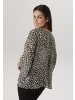 Aniston SELECTED Schlupfbluse in beige-schwarz-camel