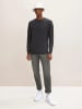 Tom Tailor Feinstrick Basic Pullover Rundhals Sweater in Dunkelgrau